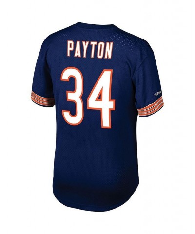 Men's Walter Payton Navy Chicago Bears Big and Tall Retired Player Mesh Crewneck Top $54.60 Tops