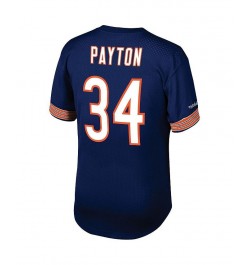 Men's Walter Payton Navy Chicago Bears Big and Tall Retired Player Mesh Crewneck Top $54.60 Tops