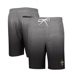 Men's Black New Orleans Saints Ocean Swim Trunks $20.80 Swimsuits