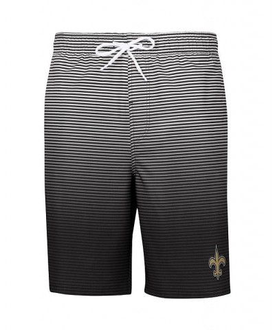 Men's Black New Orleans Saints Ocean Swim Trunks $20.80 Swimsuits