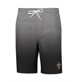 Men's Black New Orleans Saints Ocean Swim Trunks $20.80 Swimsuits