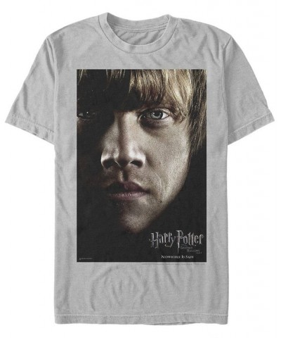 Harry Potter Men's Deathly Hallows Ron Weasley Big Face Poster Short Sleeve T-Shirt $15.40 T-Shirts