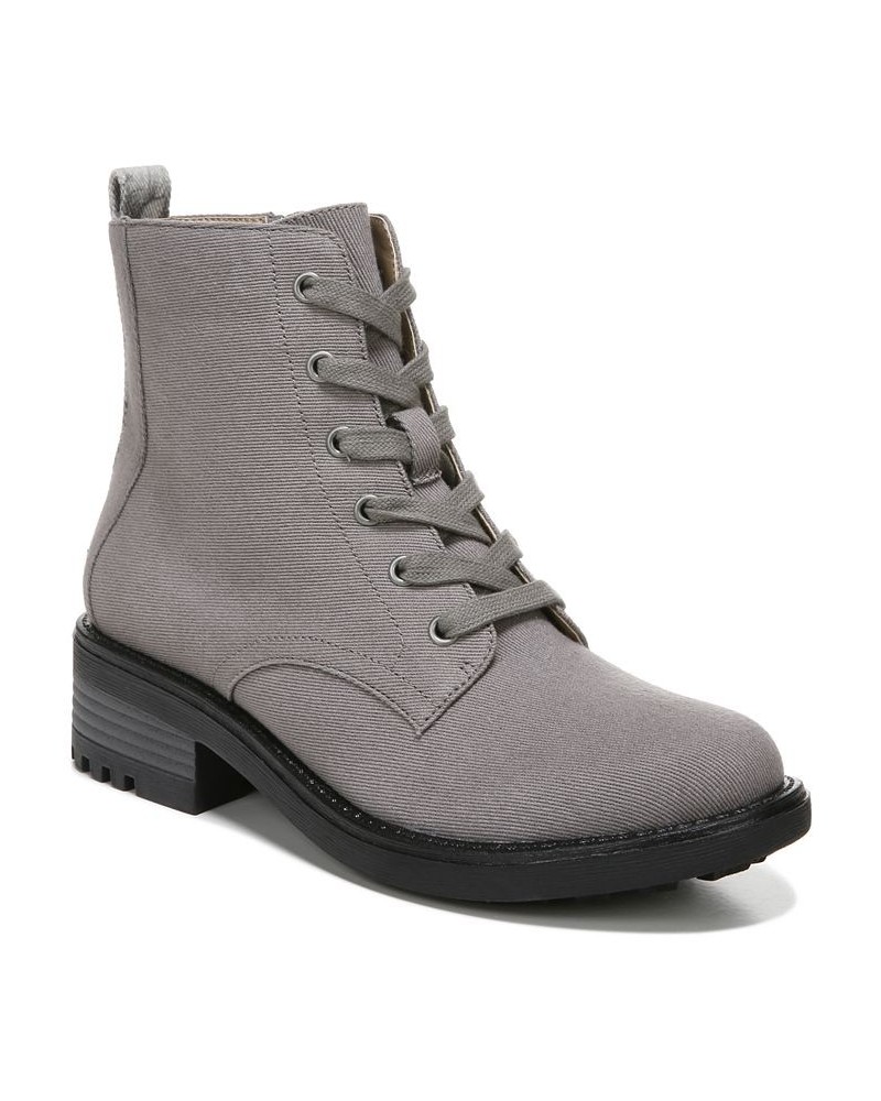 Kunis Canvas Booties Gray $33.91 Shoes