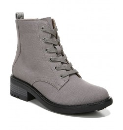 Kunis Canvas Booties Gray $33.91 Shoes