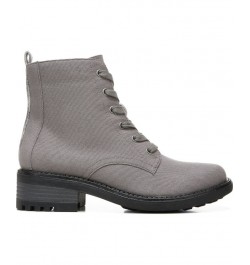 Kunis Canvas Booties Gray $33.91 Shoes