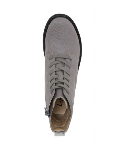 Kunis Canvas Booties Gray $33.91 Shoes