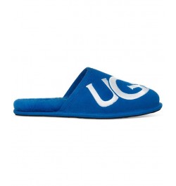 Men's Scuff Logo Slipper Blue $53.90 Shoes