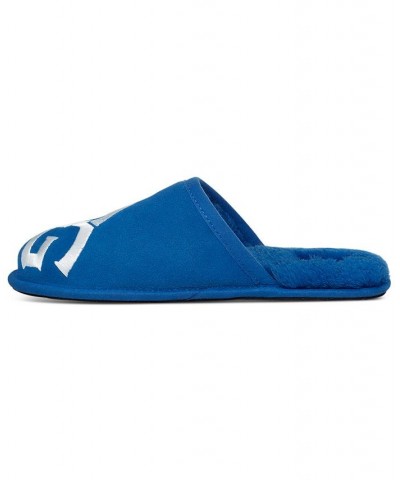 Men's Scuff Logo Slipper Blue $53.90 Shoes