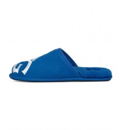 Men's Scuff Logo Slipper Blue $53.90 Shoes