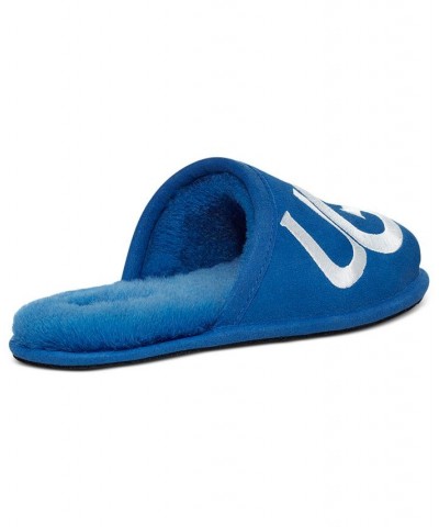 Men's Scuff Logo Slipper Blue $53.90 Shoes