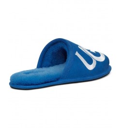 Men's Scuff Logo Slipper Blue $53.90 Shoes