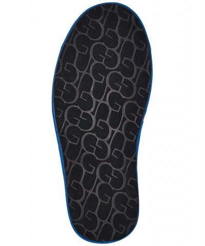 Men's Scuff Logo Slipper Blue $53.90 Shoes