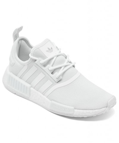 Women's NMD R1 Primeblue Casual Sneakers White $72.85 Shoes