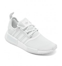 Women's NMD R1 Primeblue Casual Sneakers White $72.85 Shoes