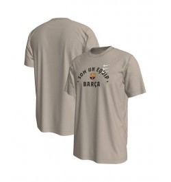 Men's Tan Barcelona Verbiage T-shirt $26.09 T-Shirts