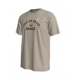 Men's Tan Barcelona Verbiage T-shirt $26.09 T-Shirts