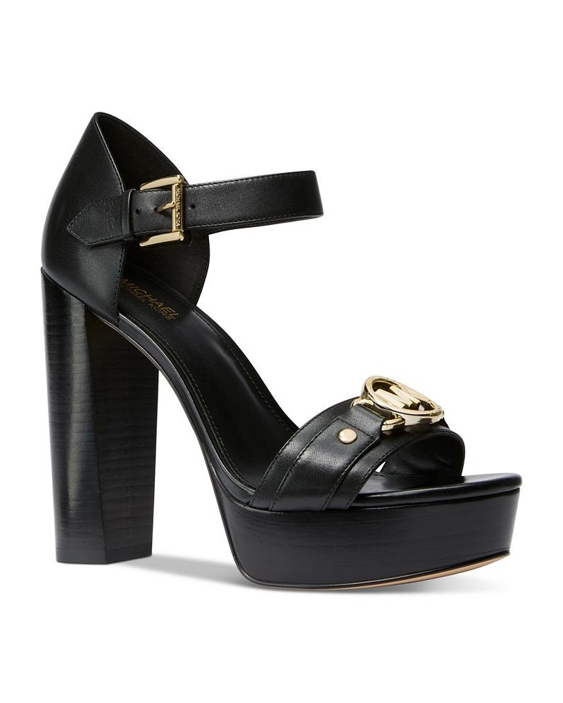 Women's Rory Ankle-Strap Platform Dress Sandals Black $84.00 Shoes