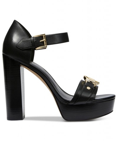 Women's Rory Ankle-Strap Platform Dress Sandals Black $84.00 Shoes