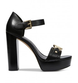 Women's Rory Ankle-Strap Platform Dress Sandals Black $84.00 Shoes