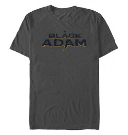 Men's Black Adam Black Atom Short Sleeve T-shirt Gray $18.54 T-Shirts