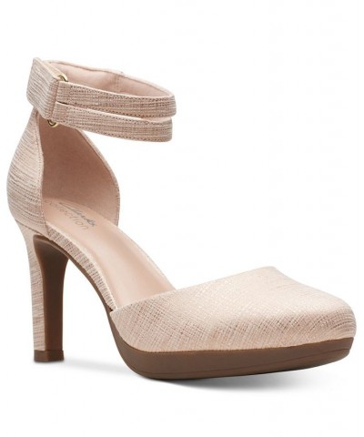 Women's Ambyr Skip Ankle-Strap Platform Pumps Tan/Beige $32.70 Shoes