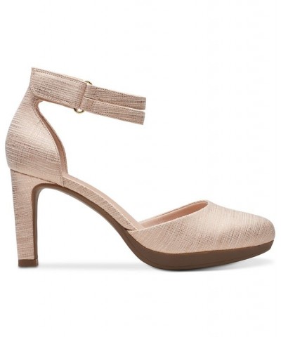 Women's Ambyr Skip Ankle-Strap Platform Pumps Tan/Beige $32.70 Shoes