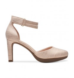 Women's Ambyr Skip Ankle-Strap Platform Pumps Tan/Beige $32.70 Shoes