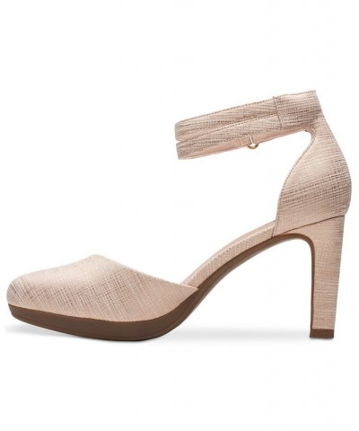 Women's Ambyr Skip Ankle-Strap Platform Pumps Tan/Beige $32.70 Shoes