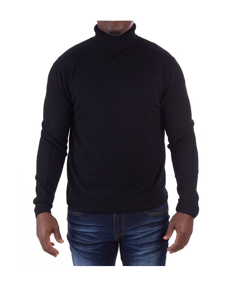 Men's Turtleneck Pull Over Sweater Black $22.00 Sweaters