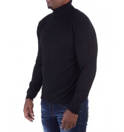 Men's Turtleneck Pull Over Sweater Black $22.00 Sweaters