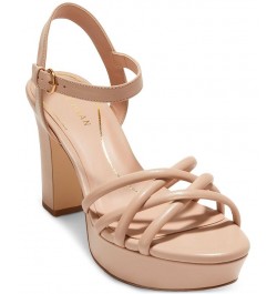 Women's Grove Strappy Platform Dress Sandals Tan/Beige $93.10 Shoes