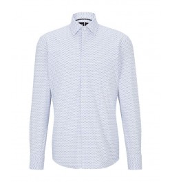 BOSS Men's Regular-Fit Performance Shirt White $47.36 Shirts