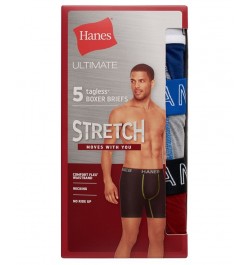 Men's 5-Pk. Ultimate Stretch Boxer Briefs Multi $14.40 Underwear