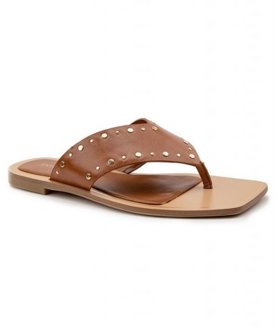 Women's Ixina Toe-Thong Flat Sandal PD03 $48.51 Shoes