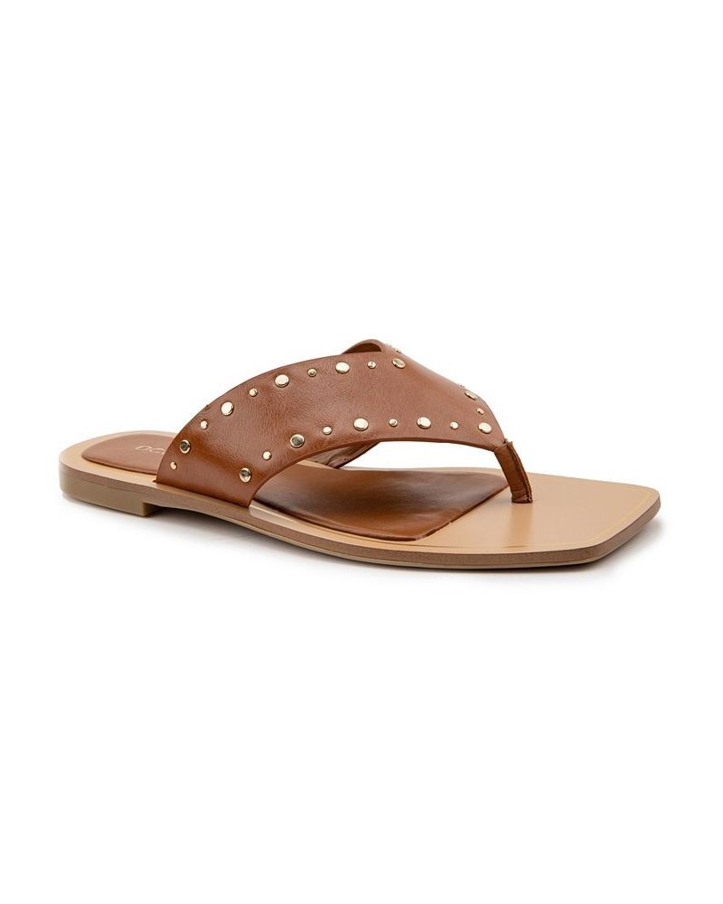 Women's Ixina Toe-Thong Flat Sandal PD03 $48.51 Shoes