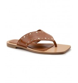 Women's Ixina Toe-Thong Flat Sandal PD03 $48.51 Shoes