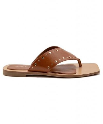 Women's Ixina Toe-Thong Flat Sandal PD03 $48.51 Shoes