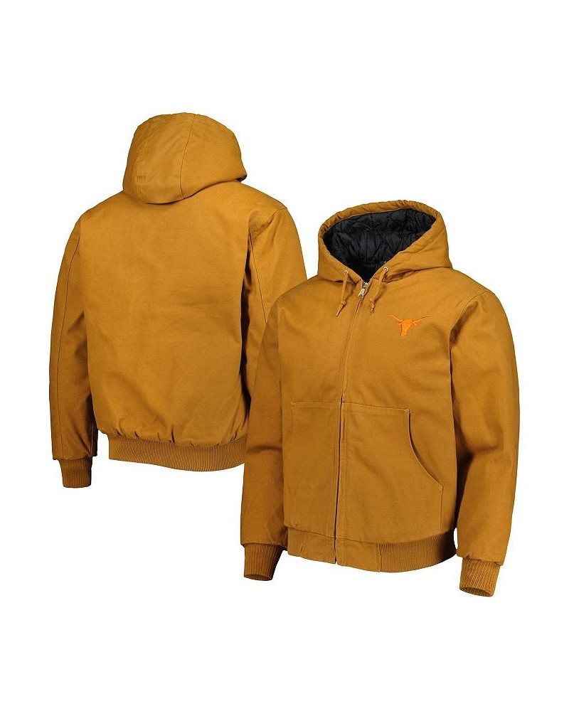 Men's Tan Texas Longhorns Dakota Full-Zip Hoodie $70.00 Sweatshirt