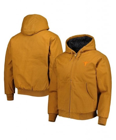 Men's Tan Texas Longhorns Dakota Full-Zip Hoodie $70.00 Sweatshirt