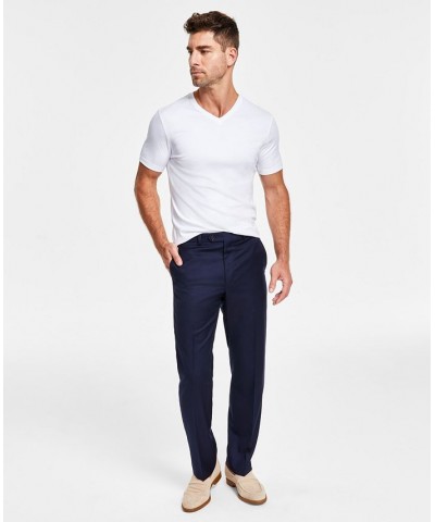 Men's Classic-Fit UltraFlex Stretch Flat Front Suit Pants PD03 $49.66 Suits