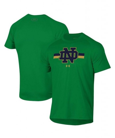 Men's Green Notre Dame Fighting Irish Team Stripe Performance Raglan T-shirt $24.00 T-Shirts