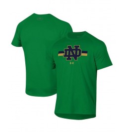 Men's Green Notre Dame Fighting Irish Team Stripe Performance Raglan T-shirt $24.00 T-Shirts