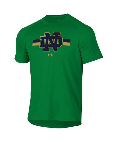 Men's Green Notre Dame Fighting Irish Team Stripe Performance Raglan T-shirt $24.00 T-Shirts