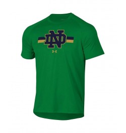 Men's Green Notre Dame Fighting Irish Team Stripe Performance Raglan T-shirt $24.00 T-Shirts