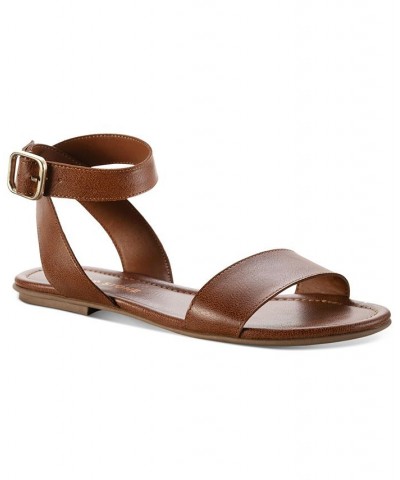 Miiah Flat Sandals Brown $26.18 Shoes