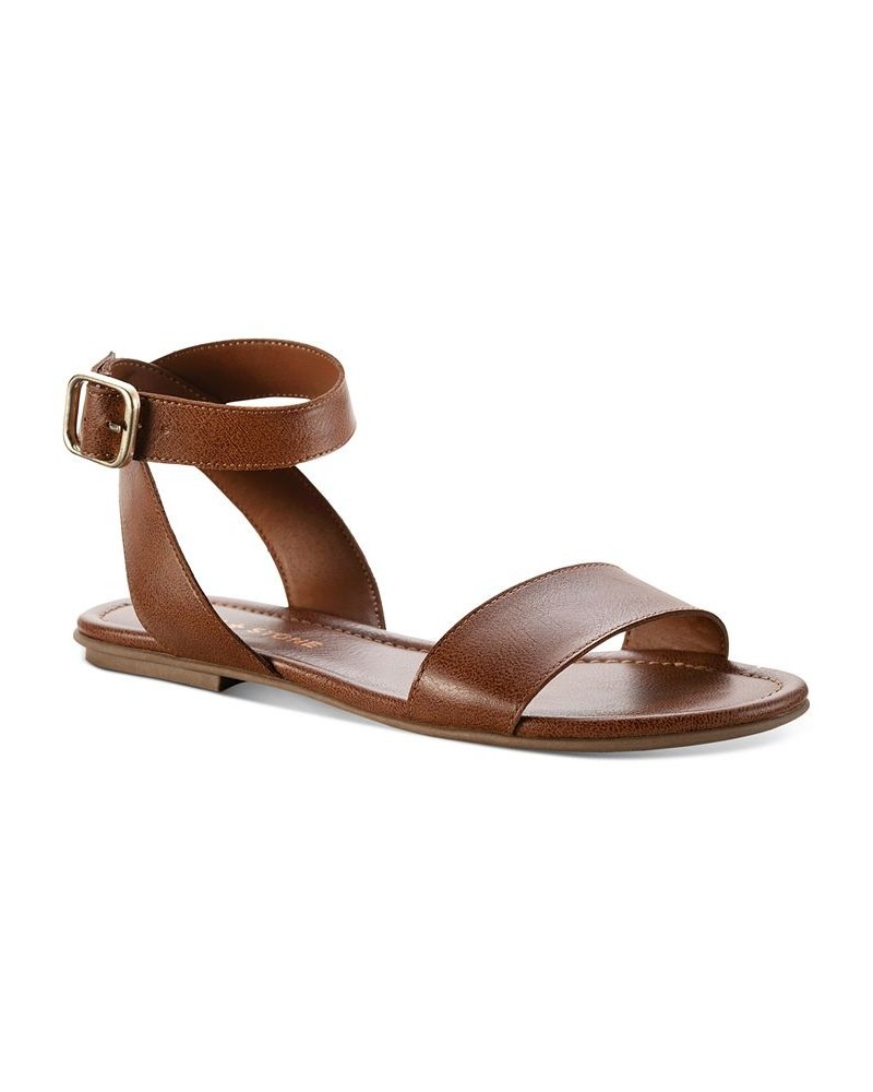 Miiah Flat Sandals Brown $26.18 Shoes