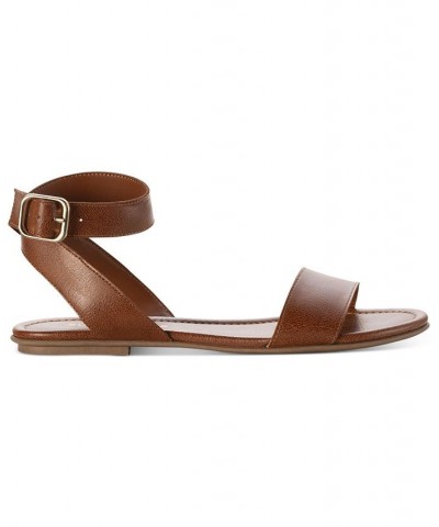 Miiah Flat Sandals Brown $26.18 Shoes