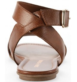 Miiah Flat Sandals Brown $26.18 Shoes