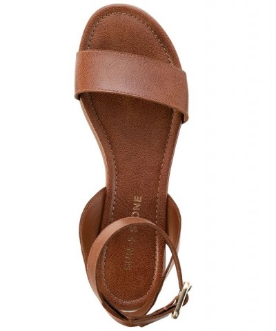 Miiah Flat Sandals Brown $26.18 Shoes