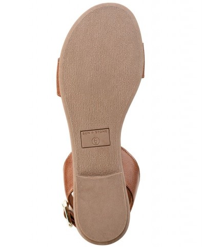 Miiah Flat Sandals Brown $26.18 Shoes